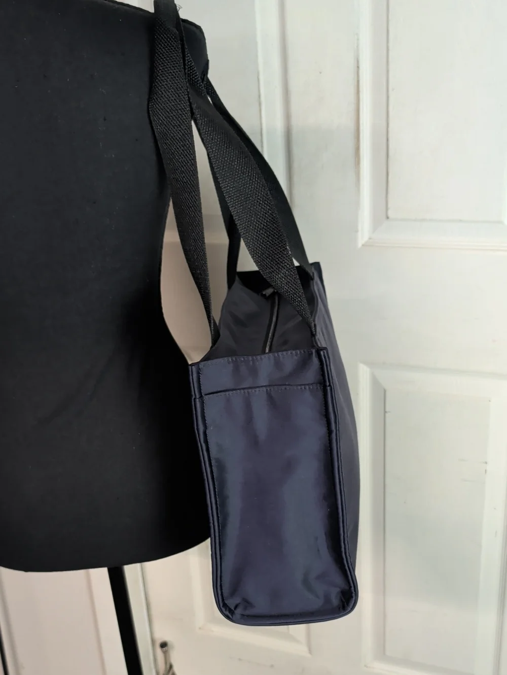 Kate Spade Navy Blue Nylon Fabric Tote Travel Bag